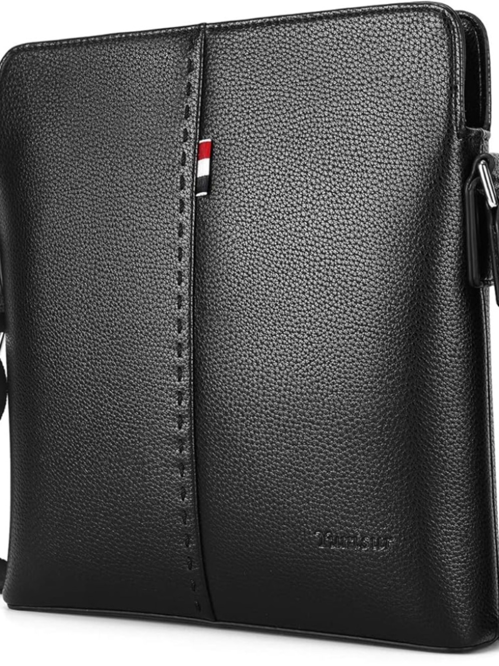 YumSur Mens Shoulder Bag, Leather Messenger Handbag Crossbody Bag for Men Purse